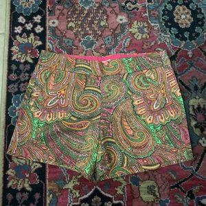 J Crew Factory paisley chino shorts NWOT